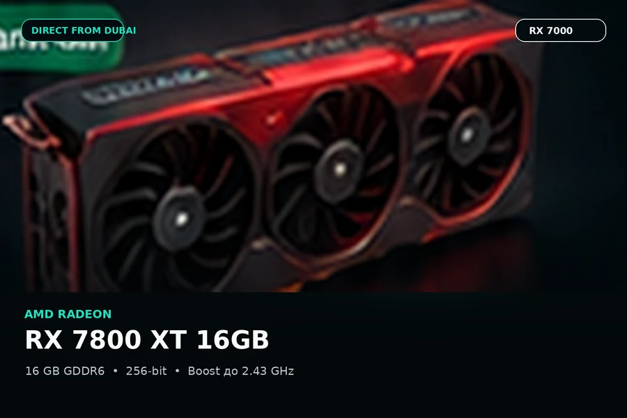 AMD Radeon RX 7800 XT 16GB — изображение видеокарты